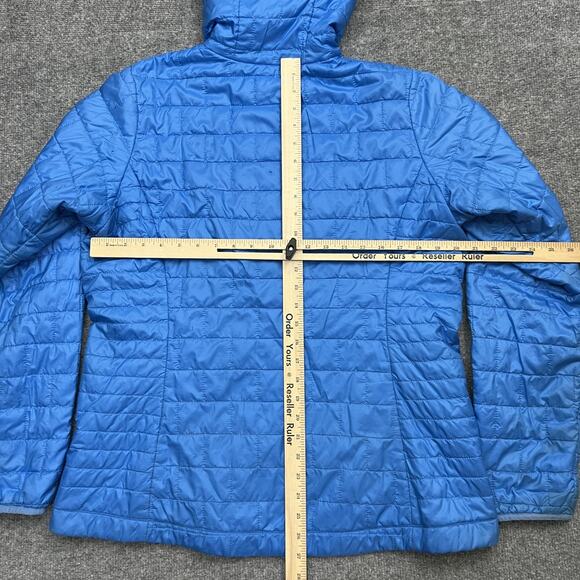 Patagonia Jacket Womens XL Blue Nano Puff Hooded Insulated Puffer Coat - Picture 13 of 15
